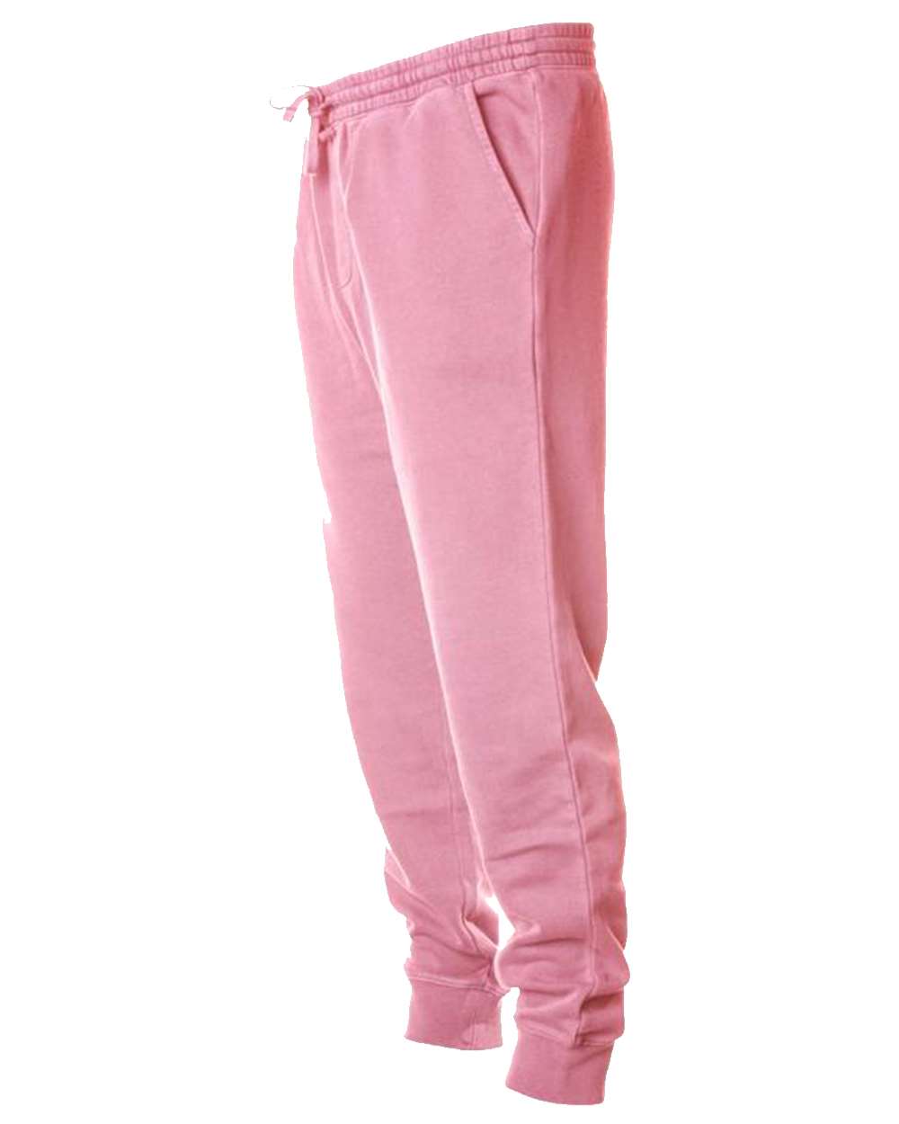 Unisex Pigment-Dyed Fleece Sweatpants - Side - B02576302 - Pigment Pink