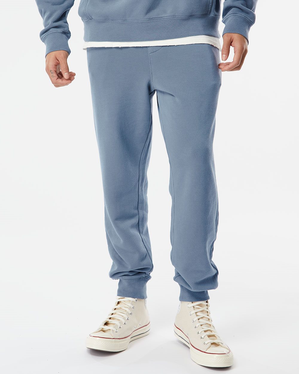 Unisex Pigment-Dyed Fleece Sweatpants - styleImage