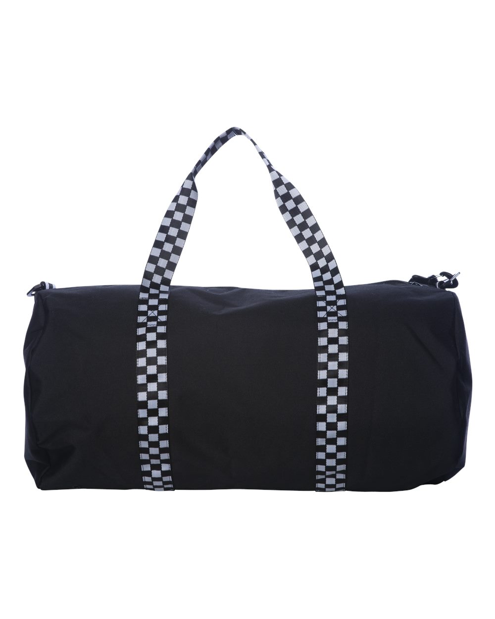 29L Day Tripper Duffel Bag - Front - B01376110 - Black/ Checker Strap