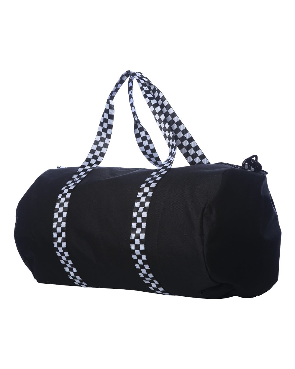 29L Day Tripper Duffel Bag - Side - B01376110 - Black/ Checker Strap