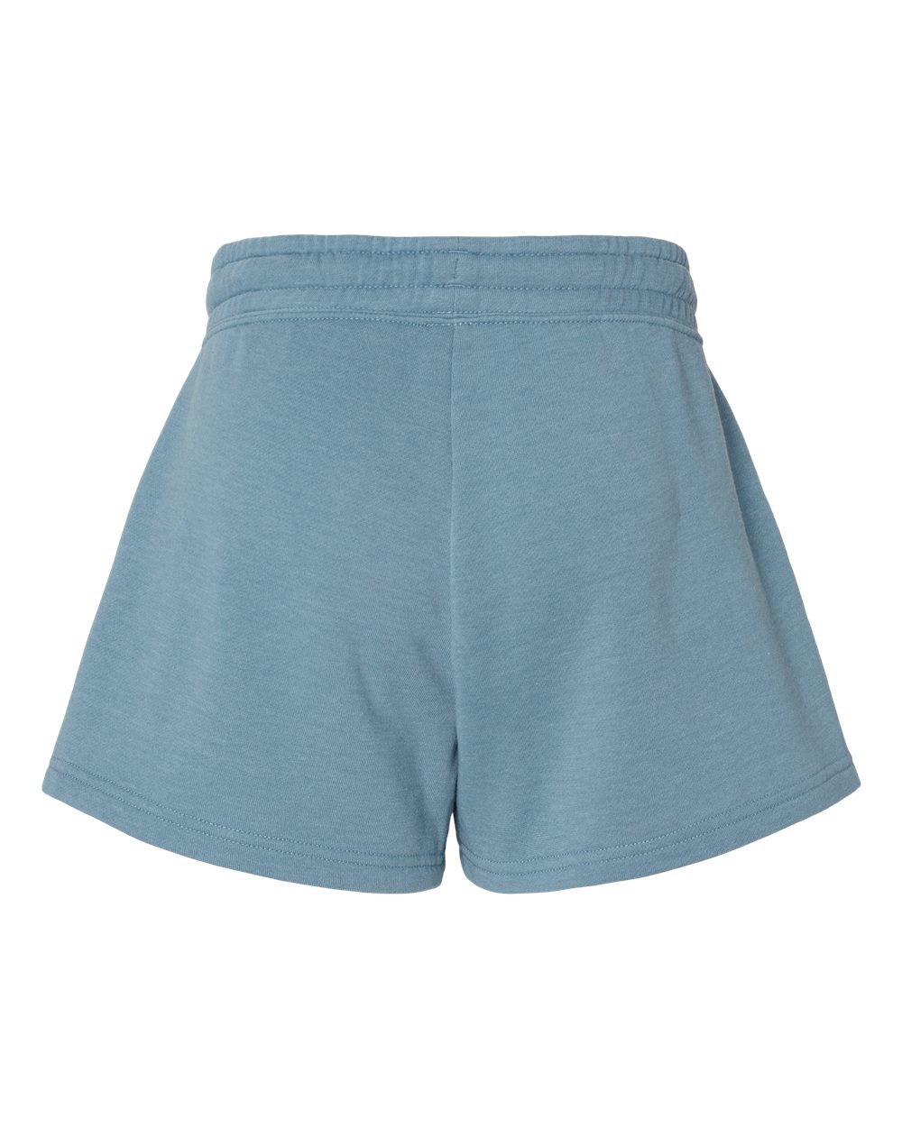 Women’s Lightweight California Wave Wash Fleece Shorts - Back - B03476252 - Misty Blue
