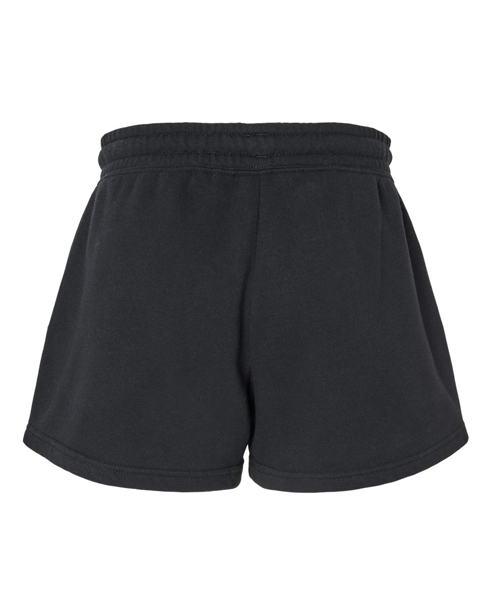 Women’s Lightweight California Wave Wash Fleece Shorts - Back - B03476502 - Black