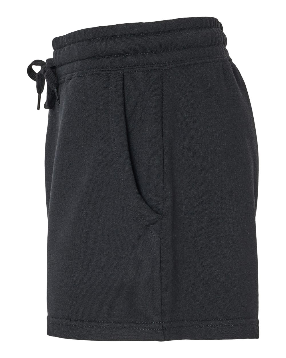 Women’s Lightweight California Wave Wash Fleece Shorts - DirectSide - B03476502 - Black