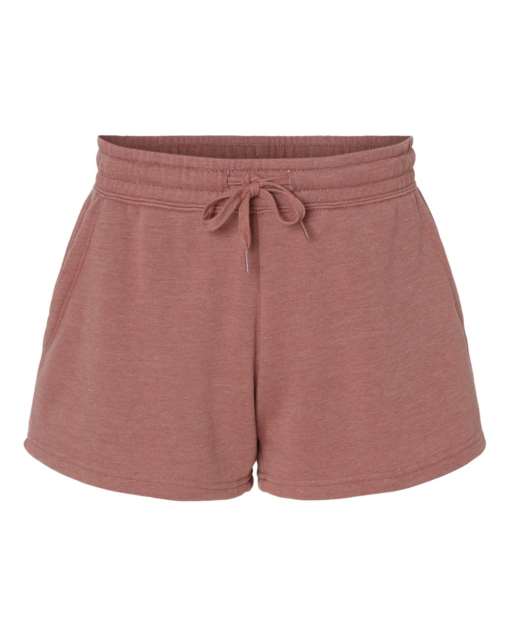 Women’s Lightweight California Wave Wash Fleece Shorts - Front - B03476102 - Dusty Rose