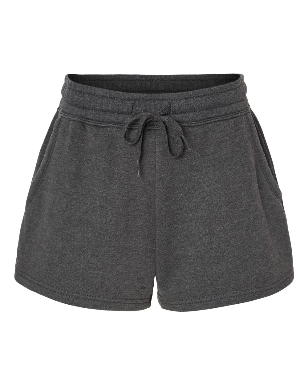 Women’s Lightweight California Wave Wash Fleece Shorts - Front - B03476582 - Shadow