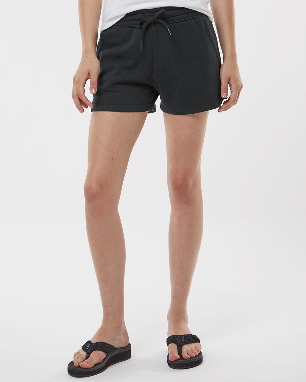 Women’s Lightweight California Wave Wash Fleece Shorts - styleImage