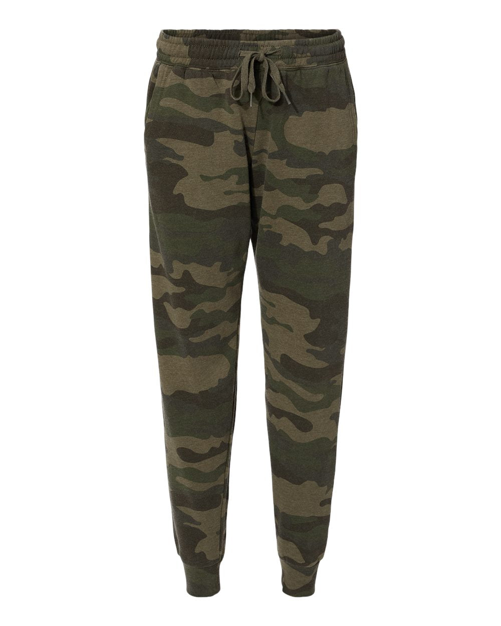 Women's California Wave Wash Sweatpants - Front - B01576622 - Forest Camo Heather