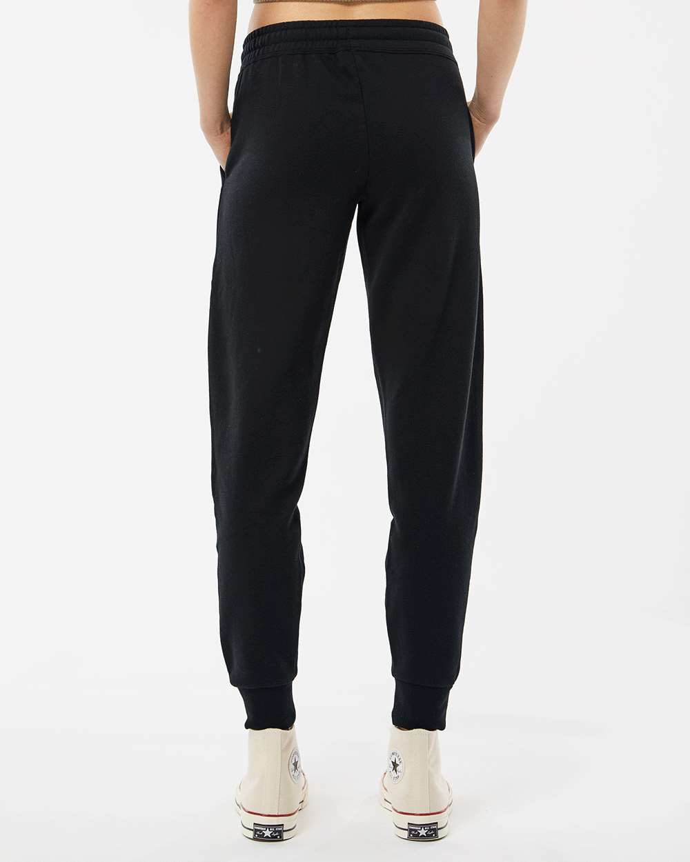 Women's California Wave Wash Sweatpants - OnModelBack - B01576502 - Black