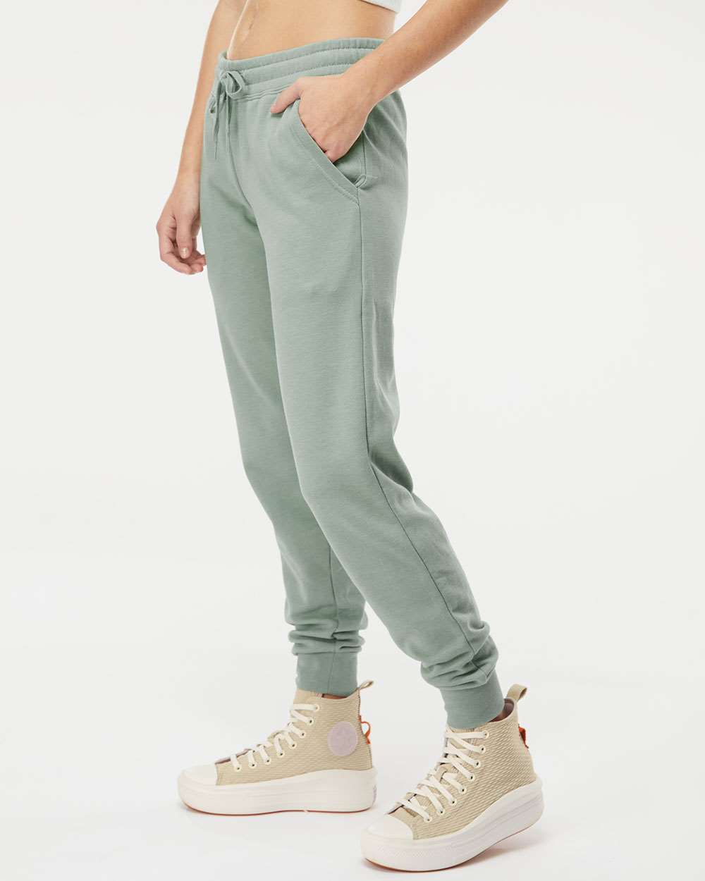 Women's California Wave Wash Sweatpants - OnModelSide - B01576542 - Sage