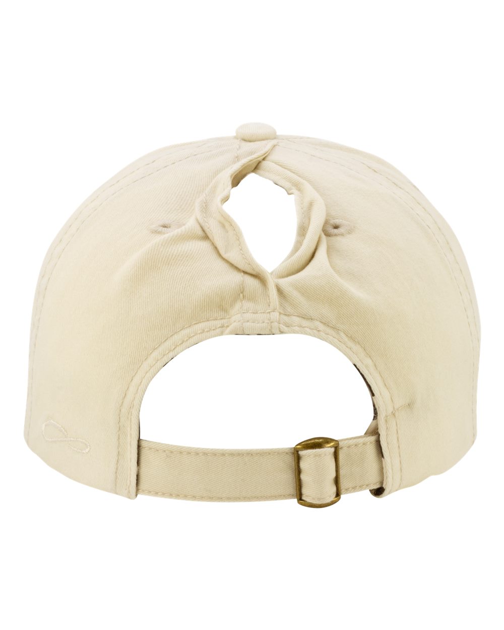 Women's Pigment-Dyed with Fashion Undervisor Cap - Back - B96795020 - Vanilla/ Longhorn