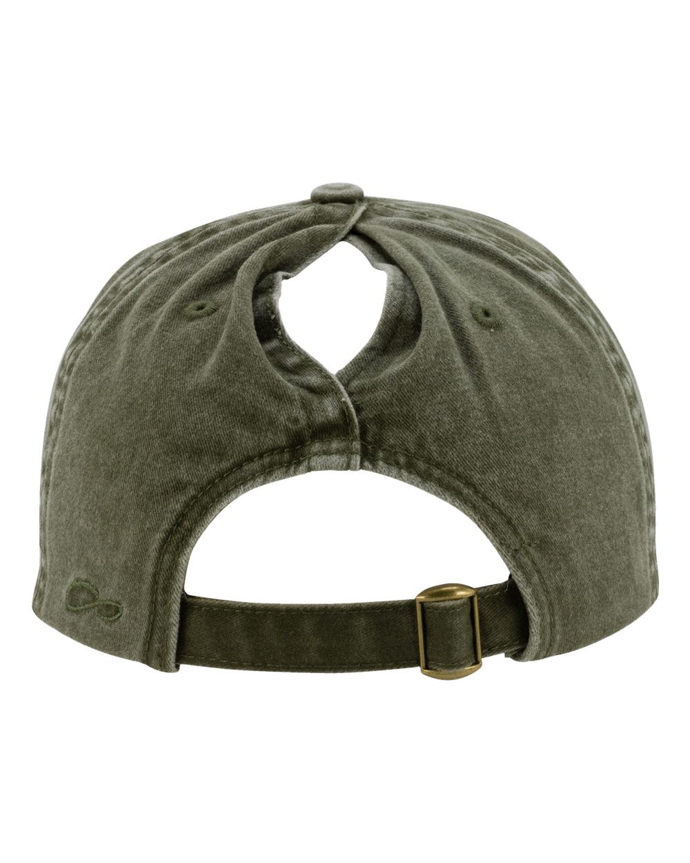 Women's Pigment-Dyed with Fashion Undervisor Cap - Back - B96795540 - Olive/ Camo