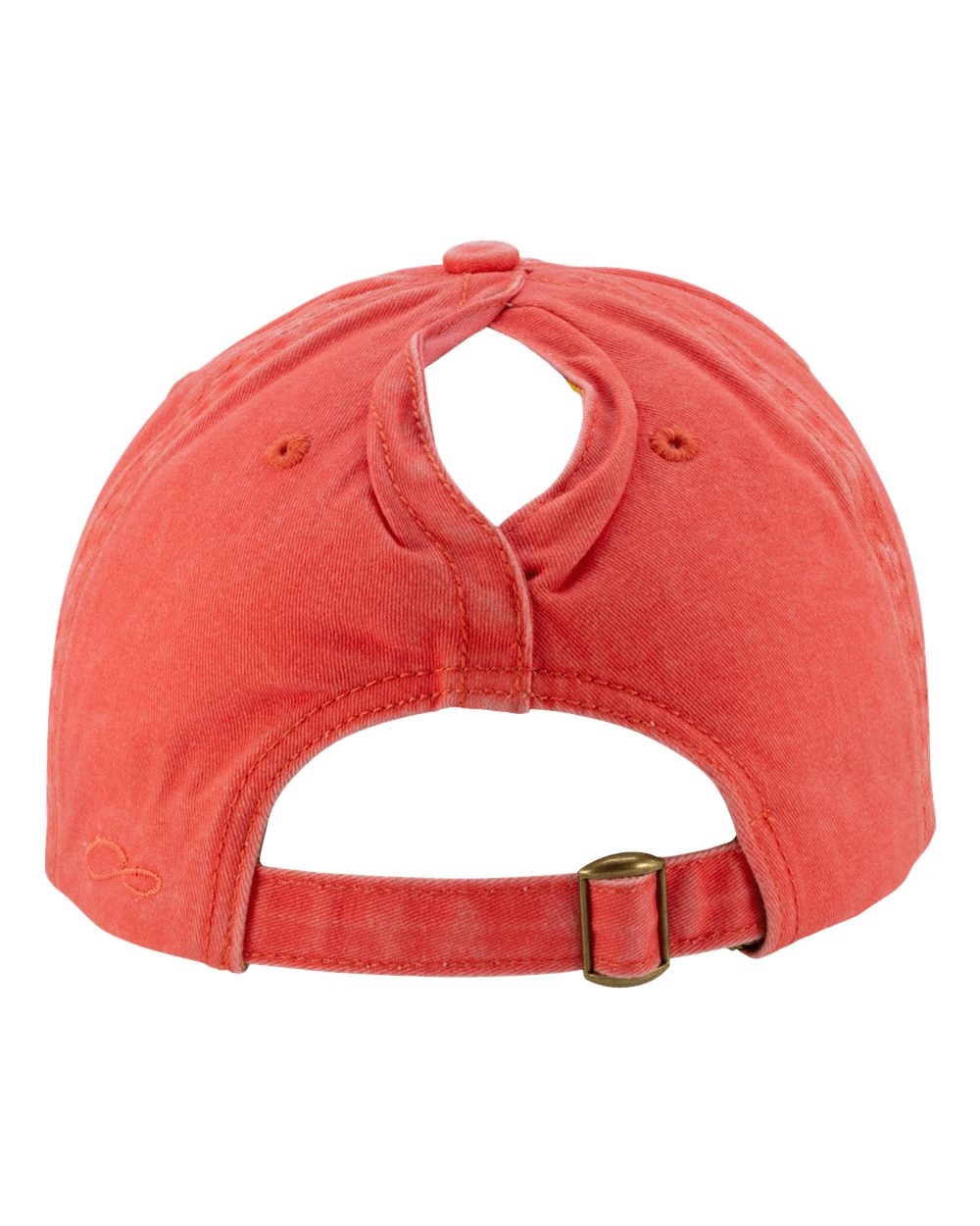 Women's Pigment-Dyed with Fashion Undervisor Cap - Back - B96795660 - Sherbet/ Stripes