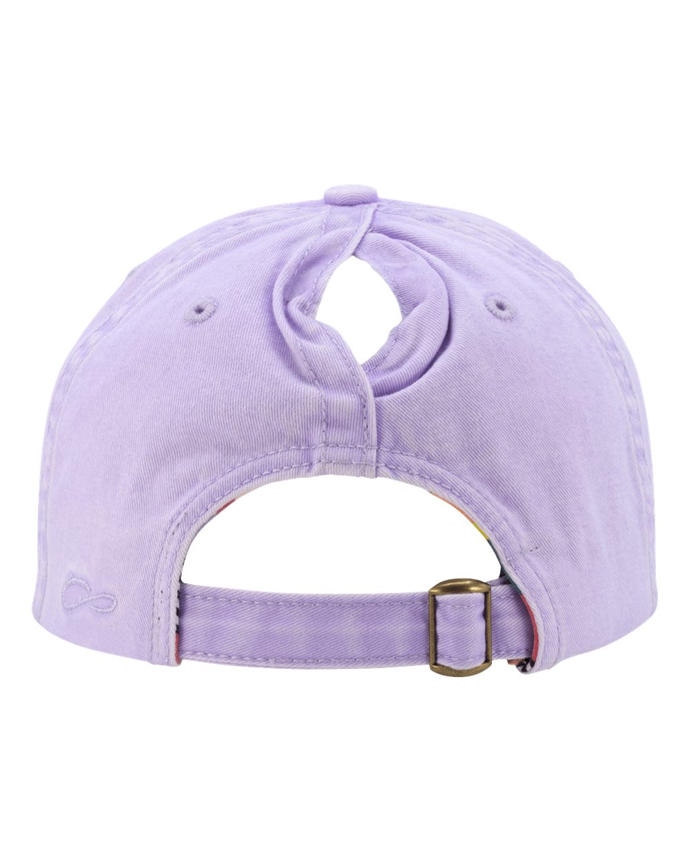 Women's Pigment-Dyed with Fashion Undervisor Cap - Back - B96795670 - Lavender/ Stripes