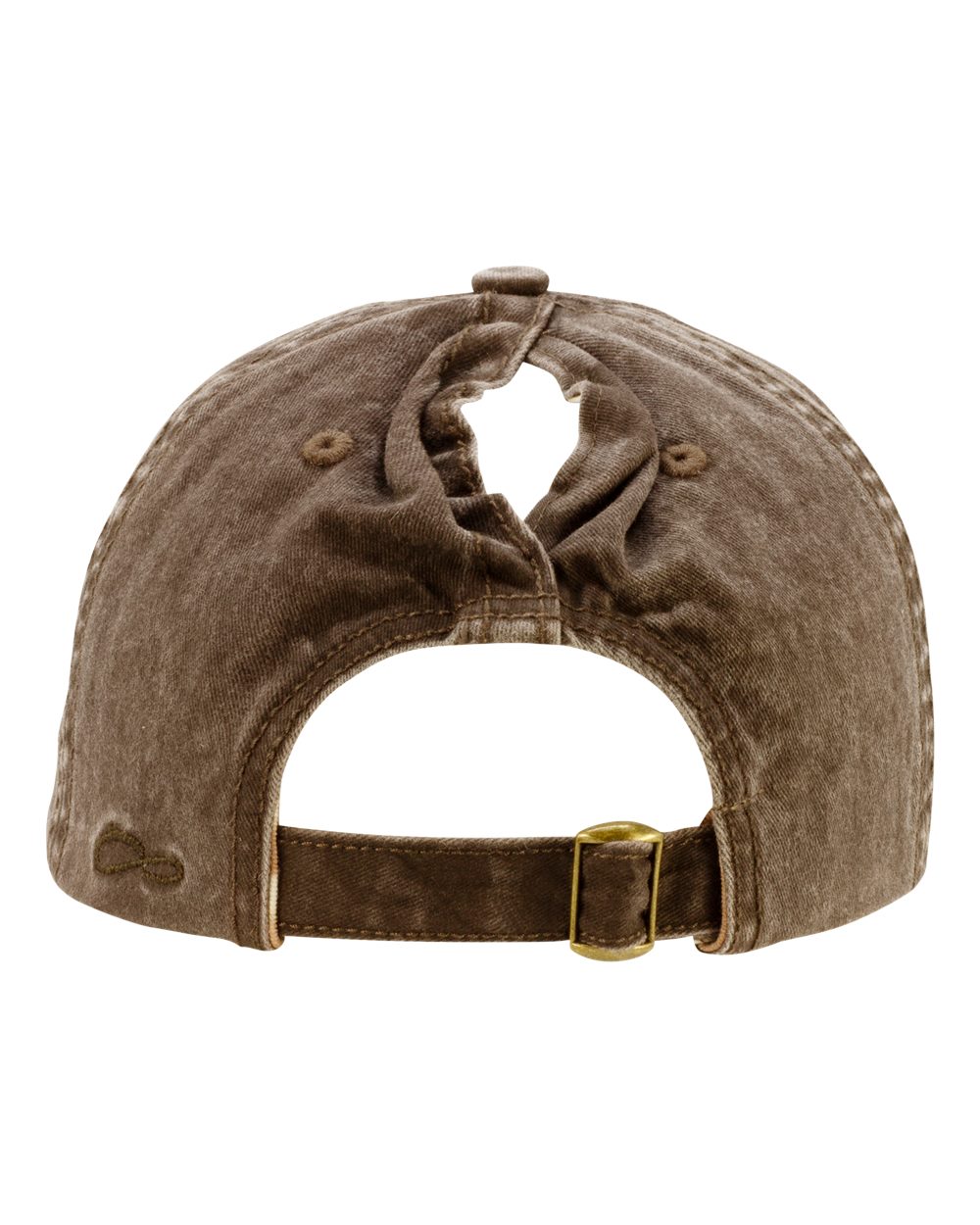 Women's Pigment-Dyed with Fashion Undervisor Cap - Back - B96795710 - Chocolate/ Fawn