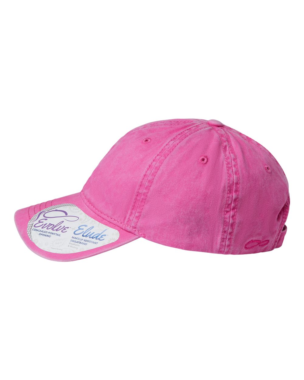 Women's Pigment-Dyed with Fashion Undervisor Cap - DirectSide - B96795100 - Rose/ Polka Dots