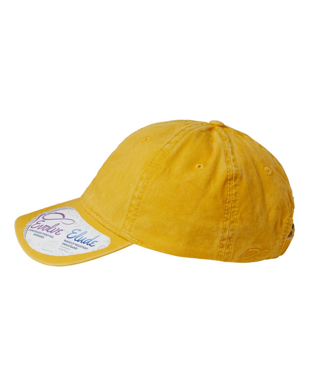 Women's Pigment-Dyed with Fashion Undervisor Cap - DirectSide - B96795400 - Sunset Yellow/ Polka Dots