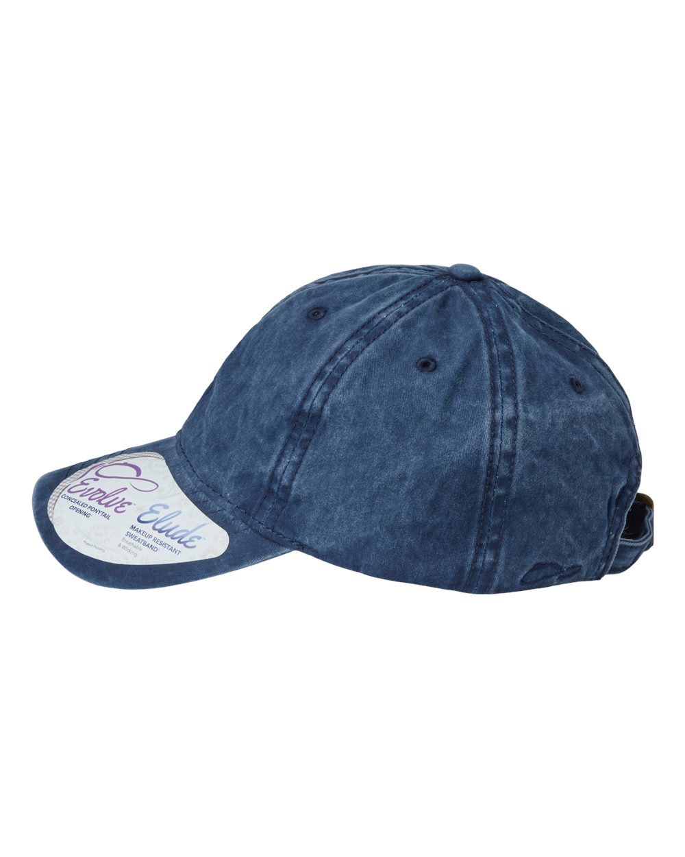 Women's Pigment-Dyed with Fashion Undervisor Cap - DirectSide - B96795650 - Navy/ Stripes