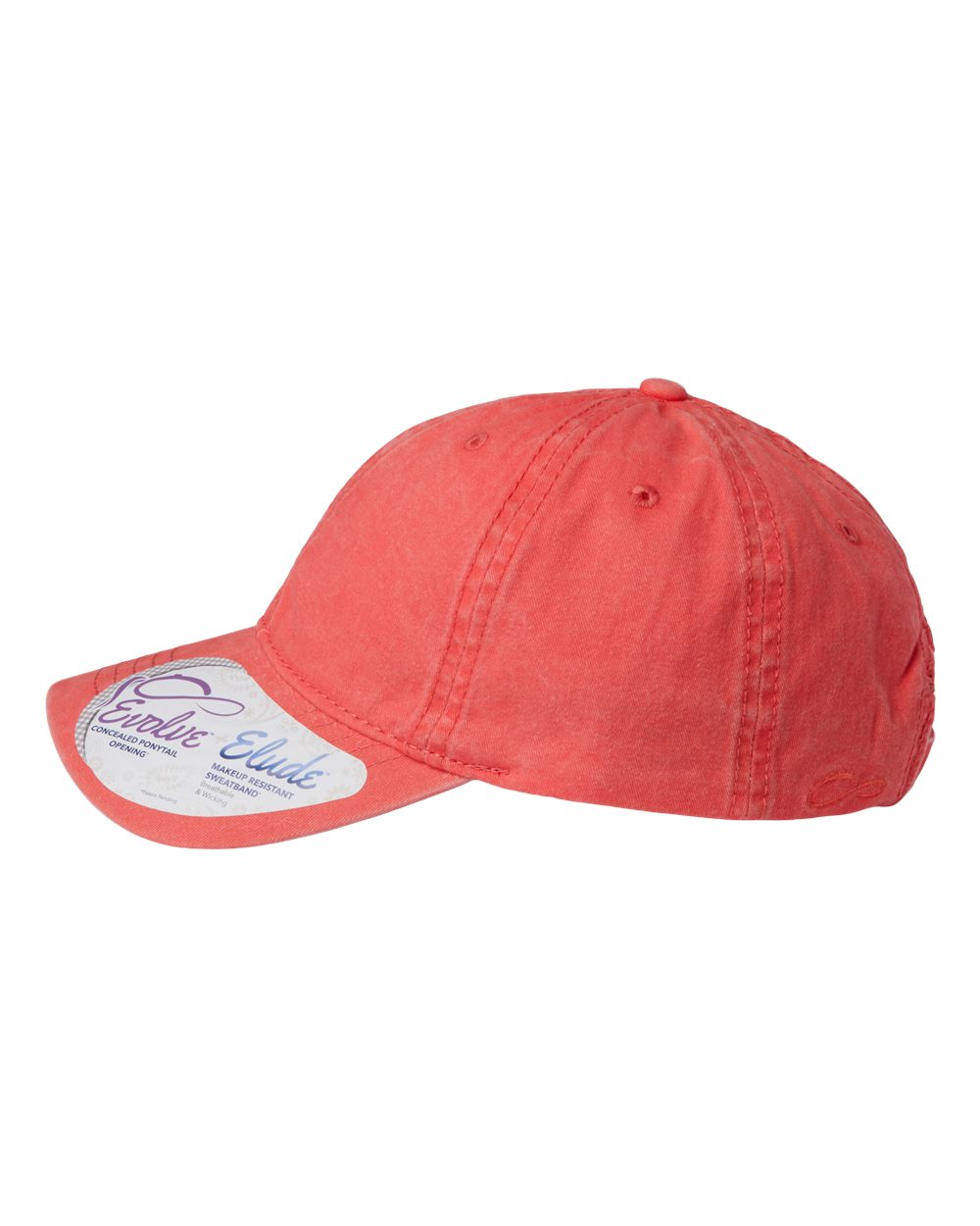 Women's Pigment-Dyed with Fashion Undervisor Cap - DirectSide - B96795660 - Sherbet/ Stripes