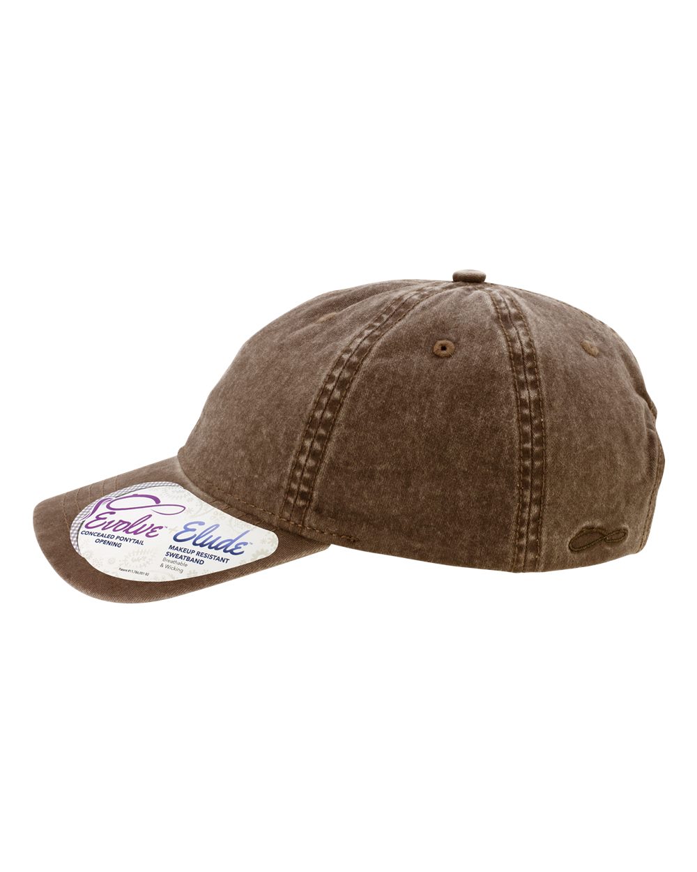 Women's Pigment-Dyed with Fashion Undervisor Cap - DirectSide - B96795710 - Chocolate/ Fawn