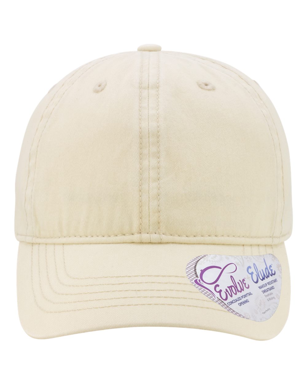 Women's Pigment-Dyed with Fashion Undervisor Cap - Front - B96795020 - Vanilla/ Longhorn