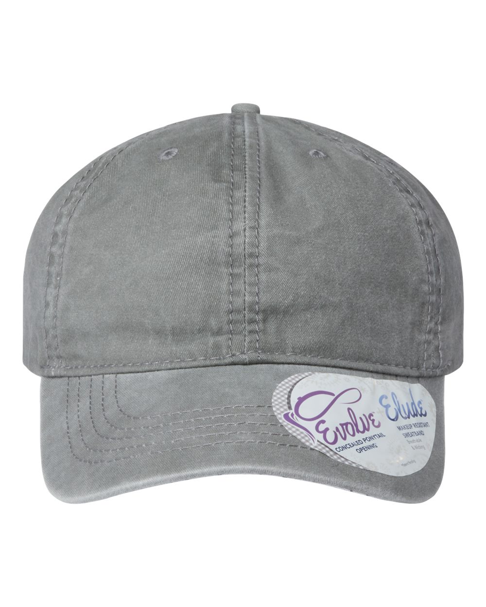 Women's Pigment-Dyed with Fashion Undervisor Cap - Front - B96795090 - Light Grey/ Polka Dots