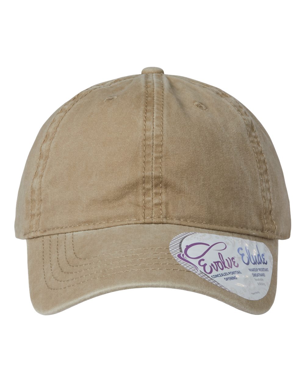 Women's Pigment-Dyed with Fashion Undervisor Cap - Front - B96795240 - Khaki/ Camo