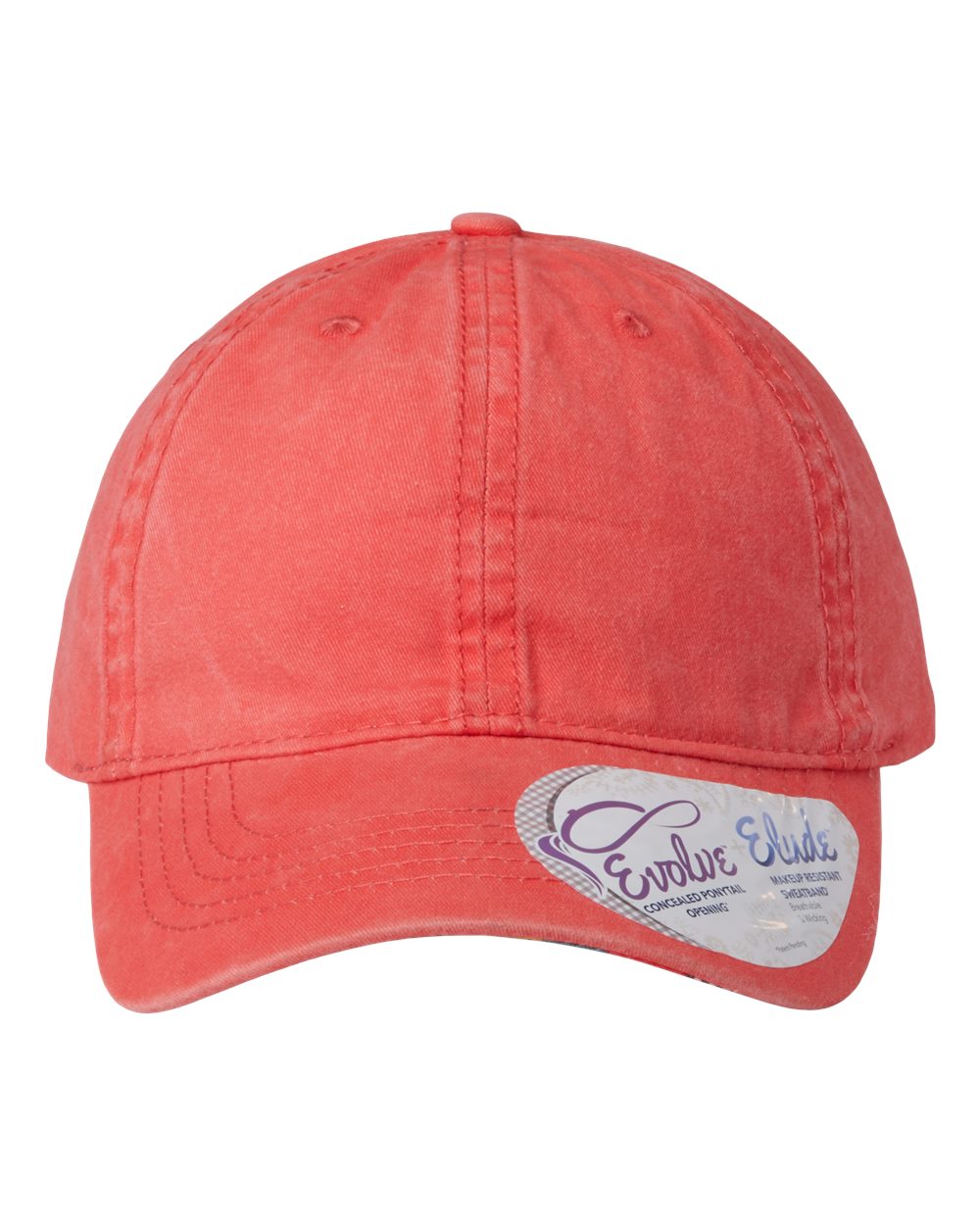 Women's Pigment-Dyed with Fashion Undervisor Cap - Front - B96795660 - Sherbet/ Stripes