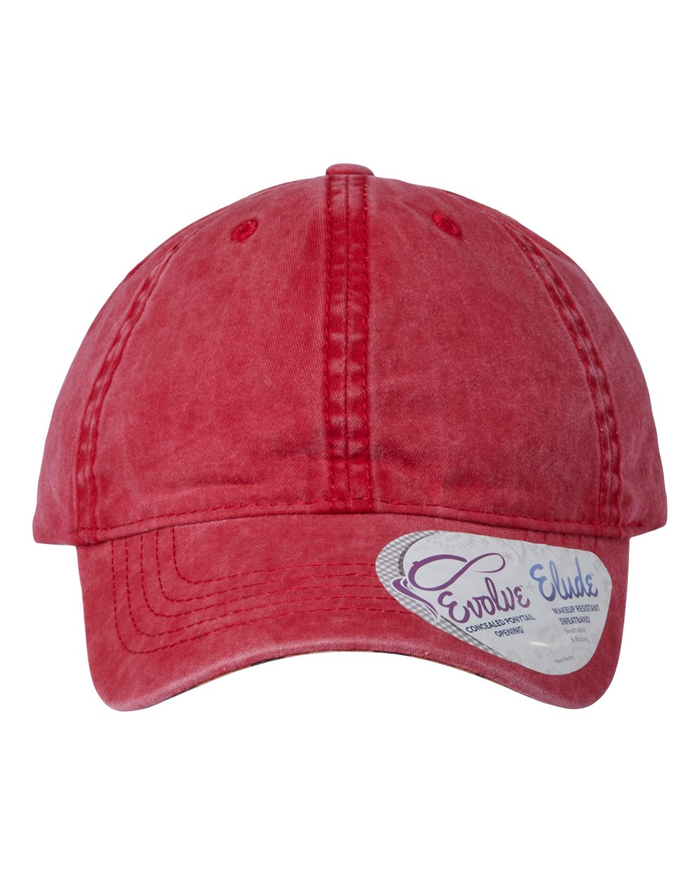 Women's Pigment-Dyed with Fashion Undervisor Cap - Front - B96795700 - Red/ Leopard