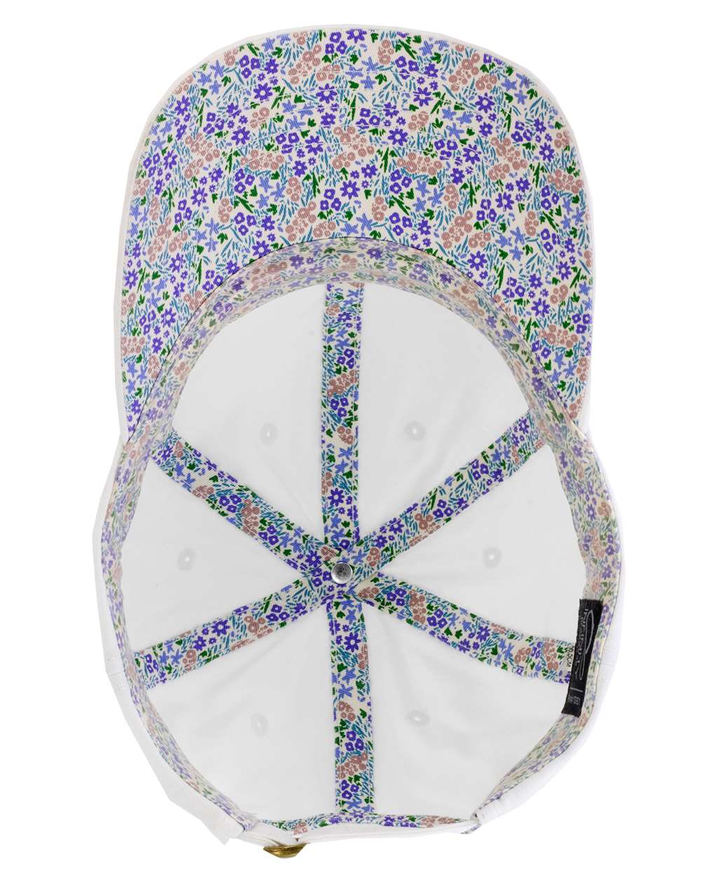 Women's Pigment-Dyed with Fashion Undervisor Cap - Side - B96795000 - White/ Floral