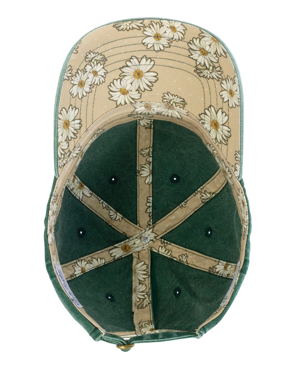 Women's Pigment-Dyed with Fashion Undervisor Cap - Side - B96795030 - Jade/ Daisy