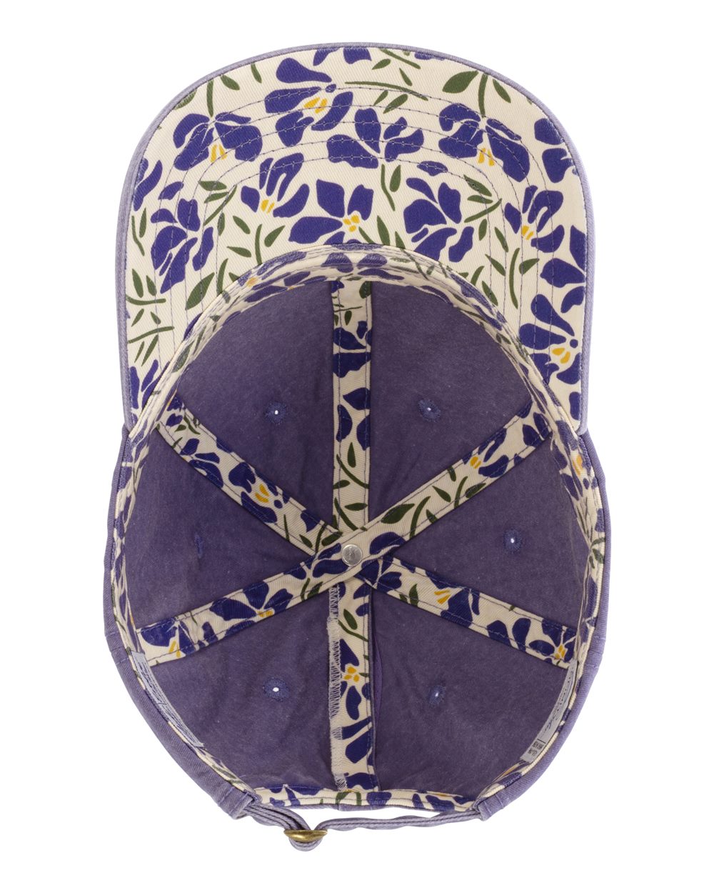 Women's Pigment-Dyed with Fashion Undervisor Cap - Side - B96795070 - Violet/ Floral