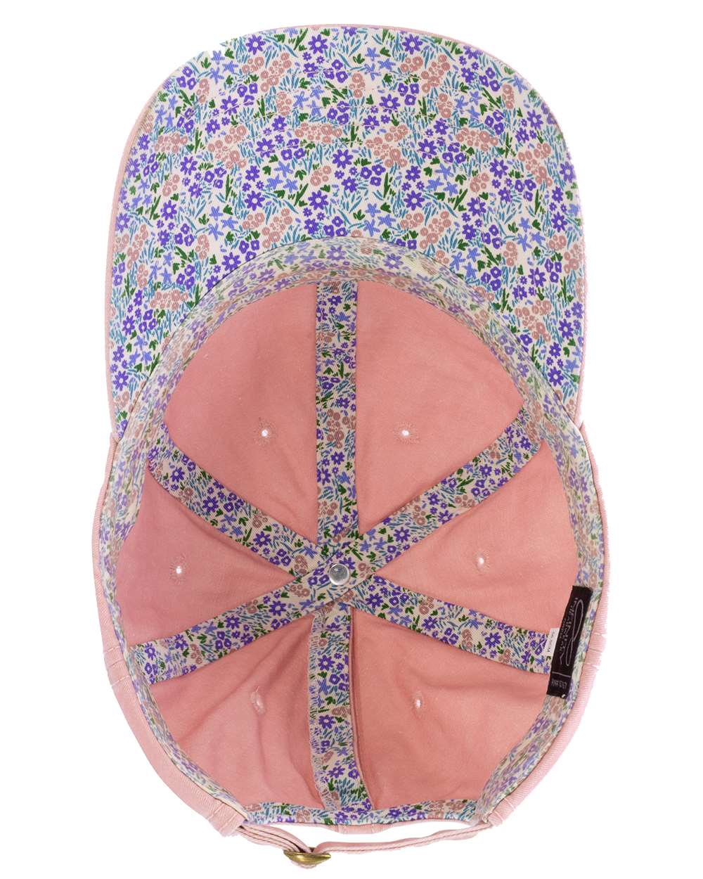 Women's Pigment-Dyed with Fashion Undervisor Cap - Side - B96795300 - Dusty Pink/ Floral