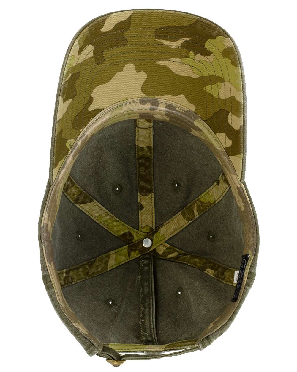 Women's Pigment-Dyed with Fashion Undervisor Cap - Side - B96795540 - Olive/ Camo