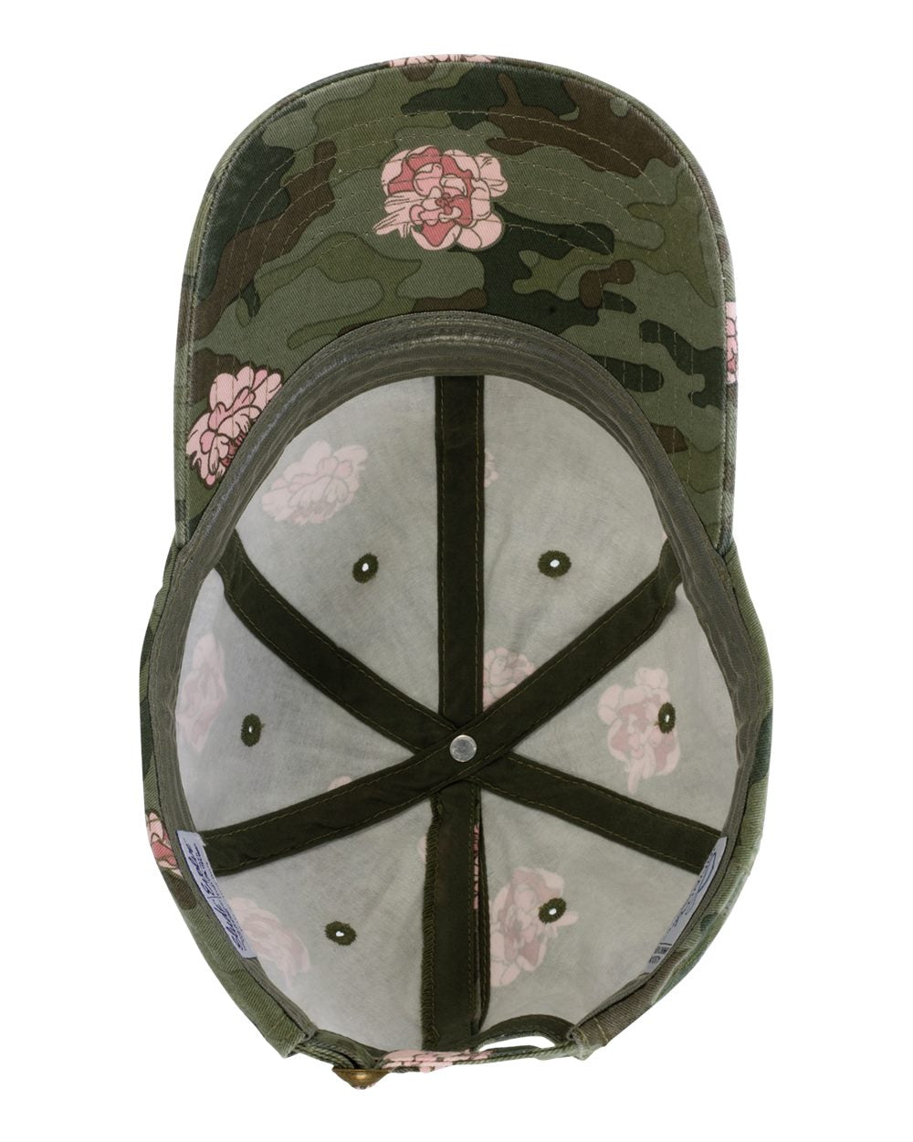 Women's Garment-Washed Fashion Print Cap - Side - B97795970 - Floral Camo