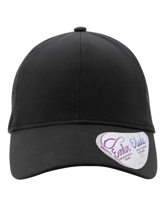 Women's Perforated Performance Cap - Front - B22295500 - Black/ Swirl