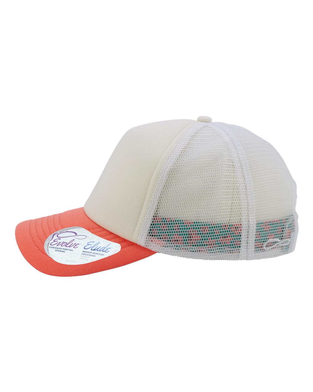 Women's Foam Trucker Cap - DirectSide - B22395110 - Ivory/ Sherbert/ White/ Floral