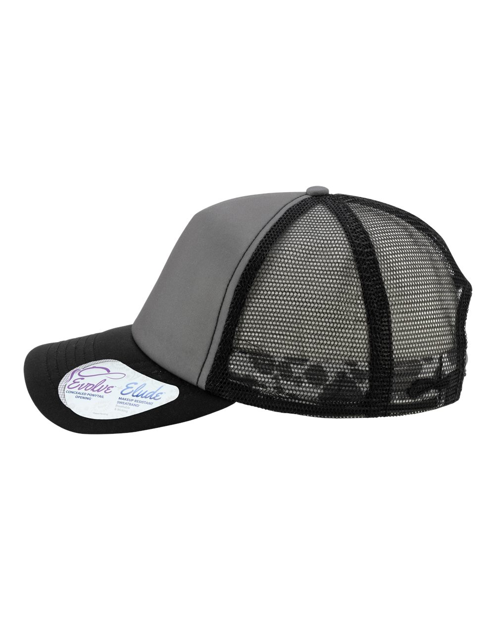 Women's Foam Trucker Cap - DirectSide - B22395650 - Slate/ Black/ Black/ Cow