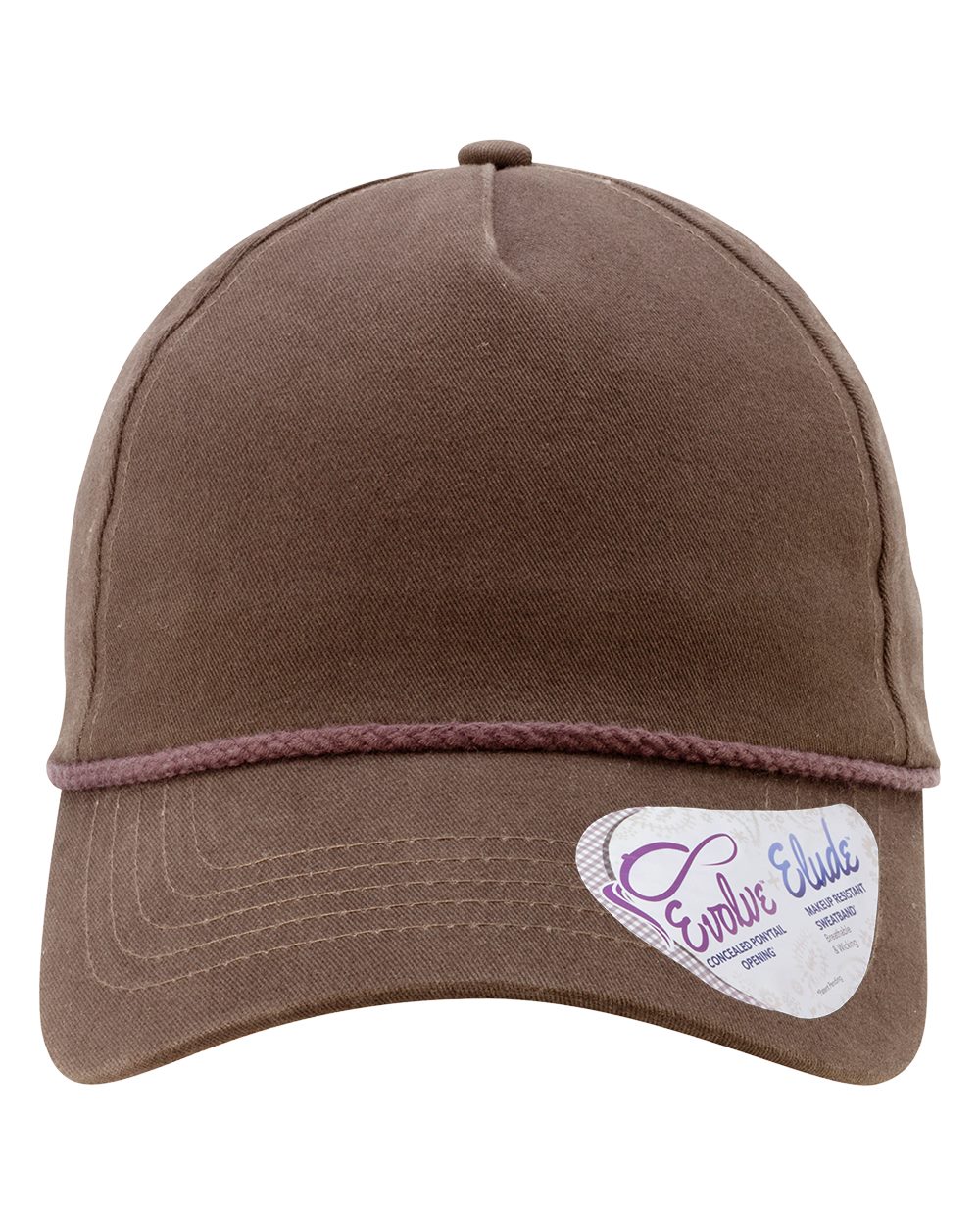 Women's Washed 5-Panel Rope Cap - styleImage