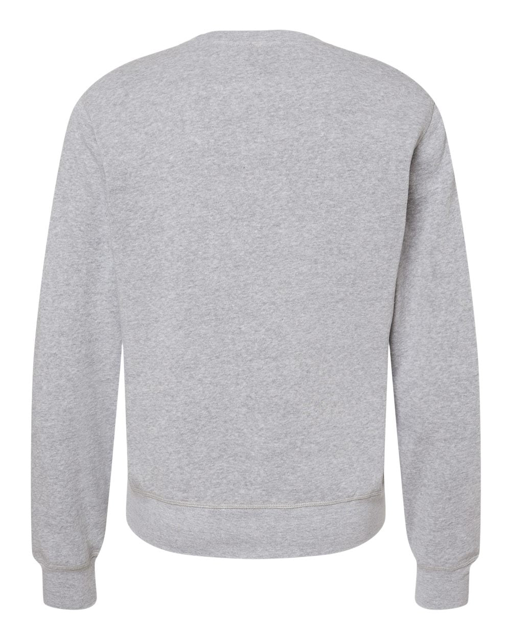 Unisex Triblend Fleece Crewneck Sweatshirt - Back - B08228353 - Grey Triblend