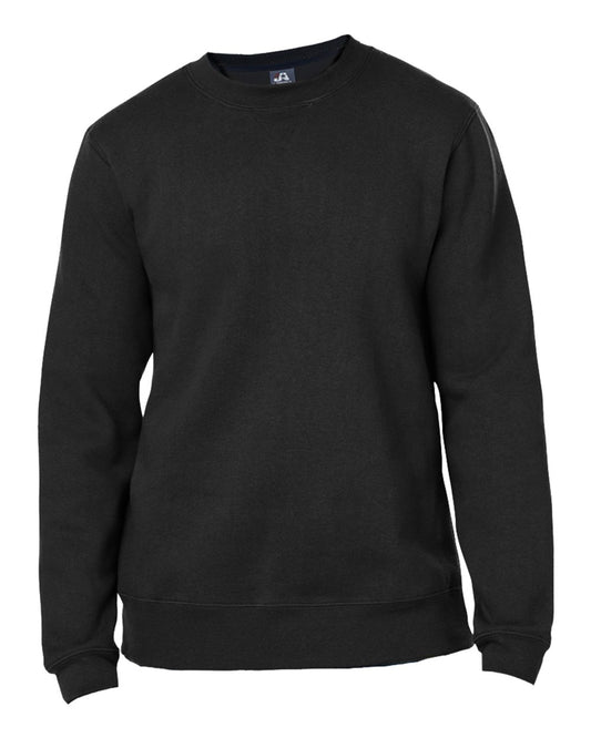 Unisex Premium Fleece Crewneck Sweatshirt - Front - B12128503 - Black