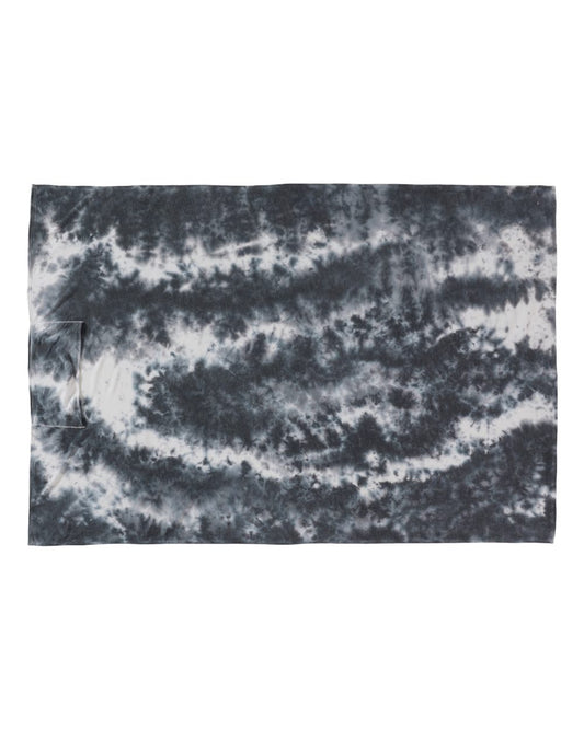 Triblend Fleece Blanket - Front - B12328100 - Black Tie Dye