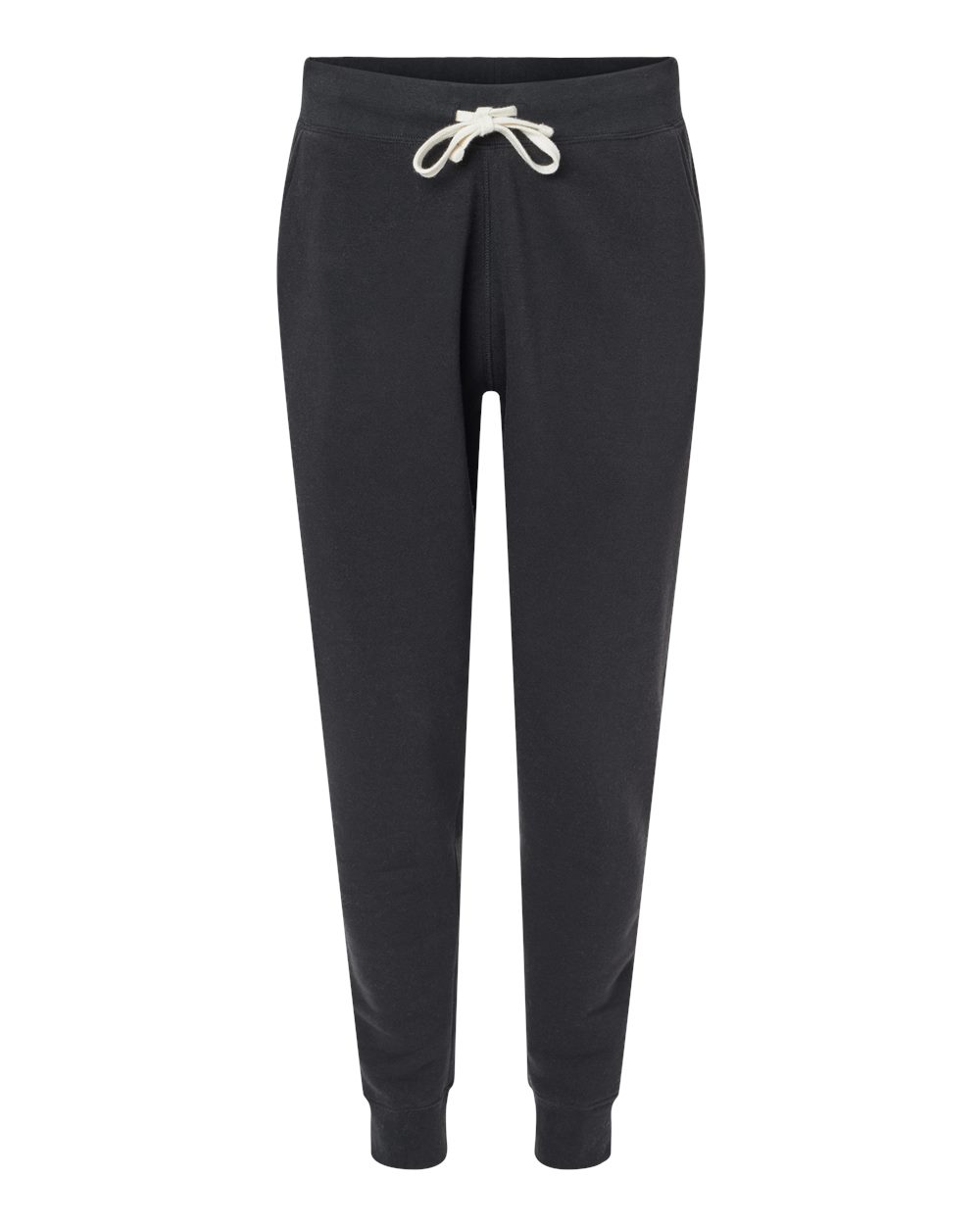 Unisex Triblend Fleece Joggers - Front - B12528502 - Black Solid