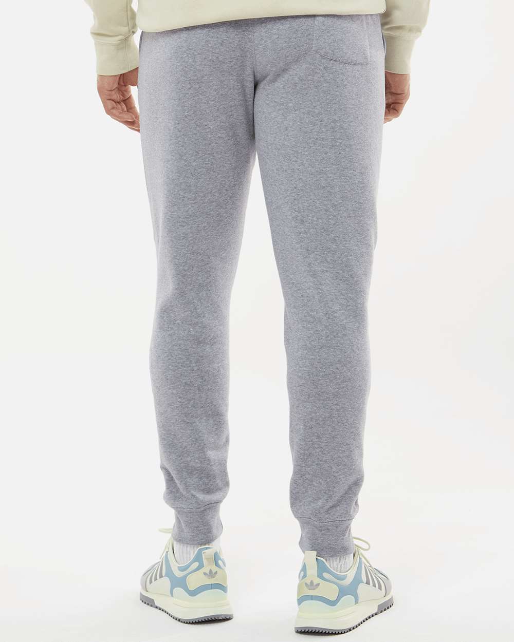 Unisex Triblend Fleece Joggers - OnModelBack - B12528354 - Grey Triblend