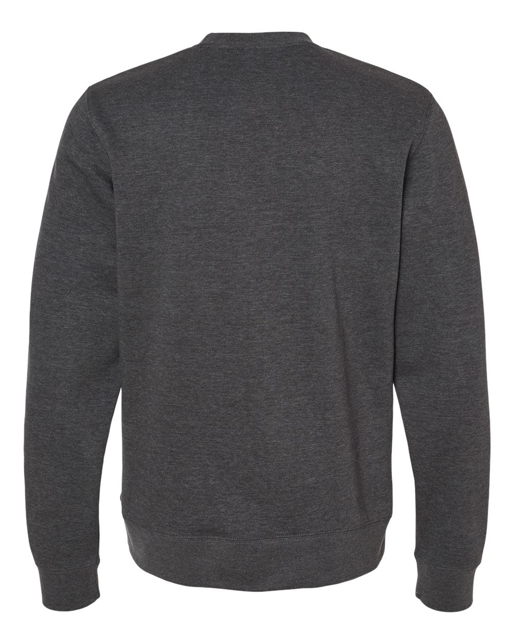 Unisex BTB Fleece Crewneck Sweatshirt - Back - B13528093 - Charcoal Heather