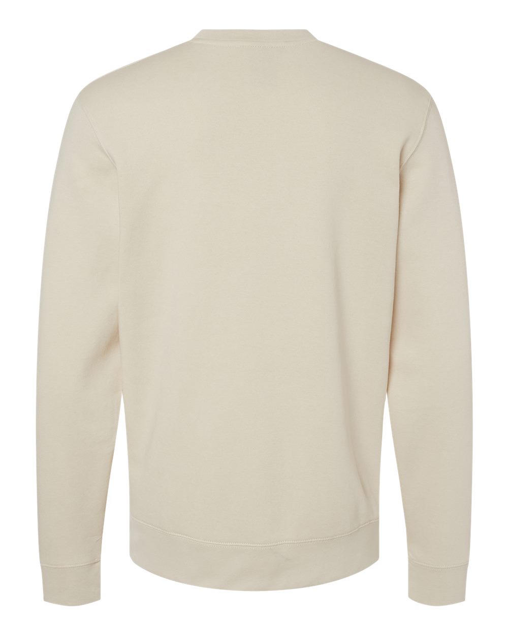 Unisex BTB Fleece Crewneck Sweatshirt - Back - B13528243 - Oyster