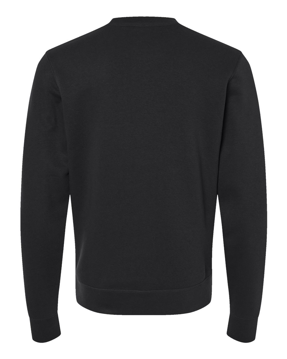 Unisex BTB Fleece Crewneck Sweatshirt - Back - B13528503 - Black