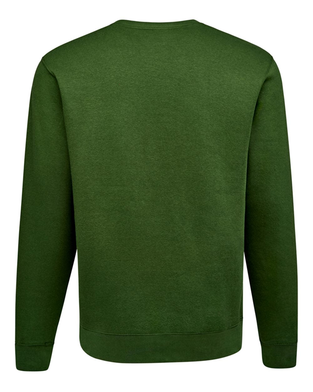 Unisex BTB Fleece Crewneck Sweatshirt - Back - B13528543 - Forest Green
