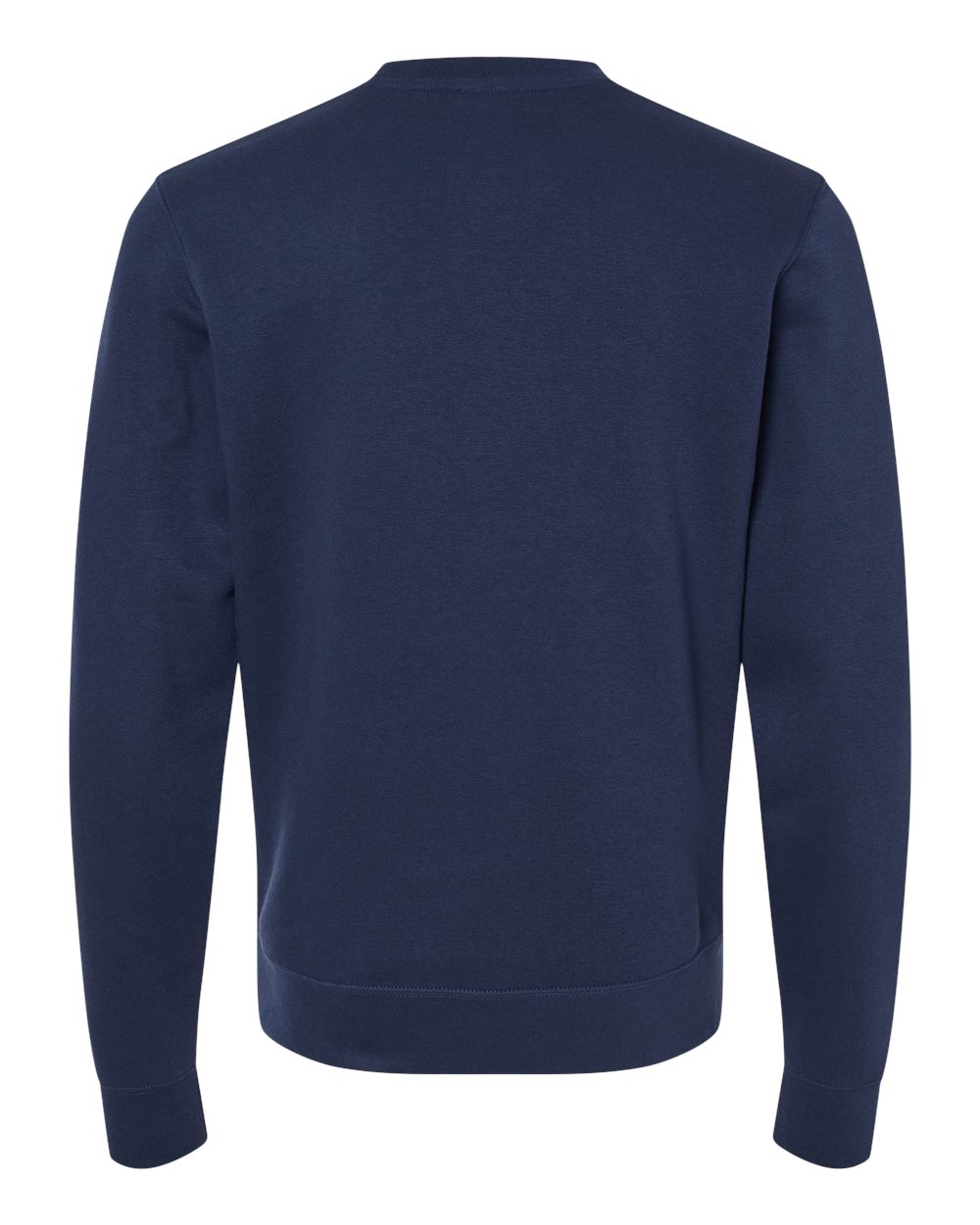 Unisex BTB Fleece Crewneck Sweatshirt - Back - B13528653 - True Navy