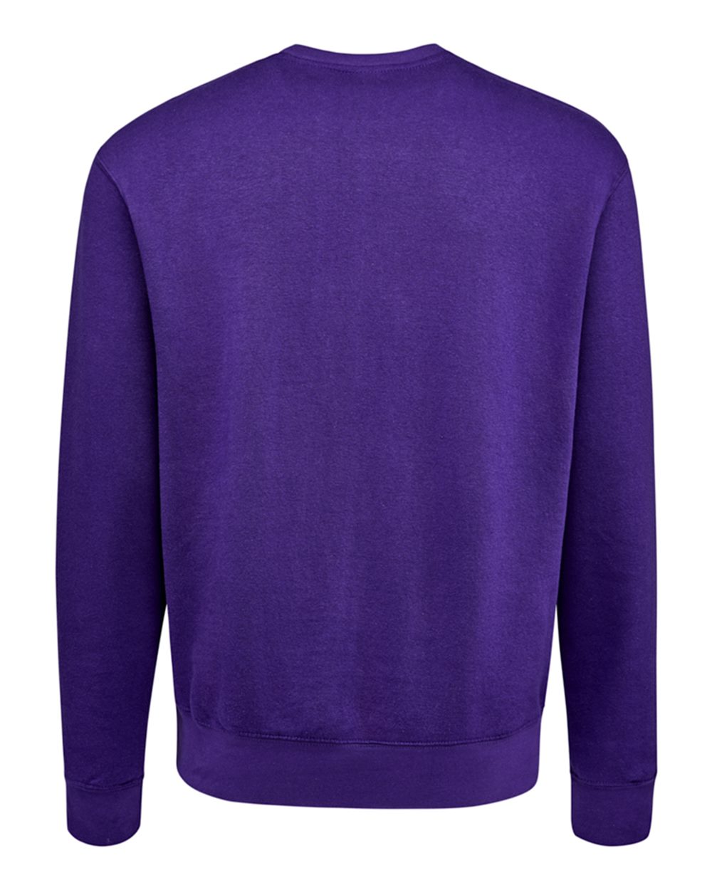 Unisex BTB Fleece Crewneck Sweatshirt - Back - B13528673 - Purple