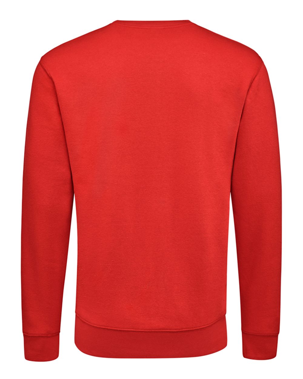 Unisex BTB Fleece Crewneck Sweatshirt - Back - B13528703 - Red